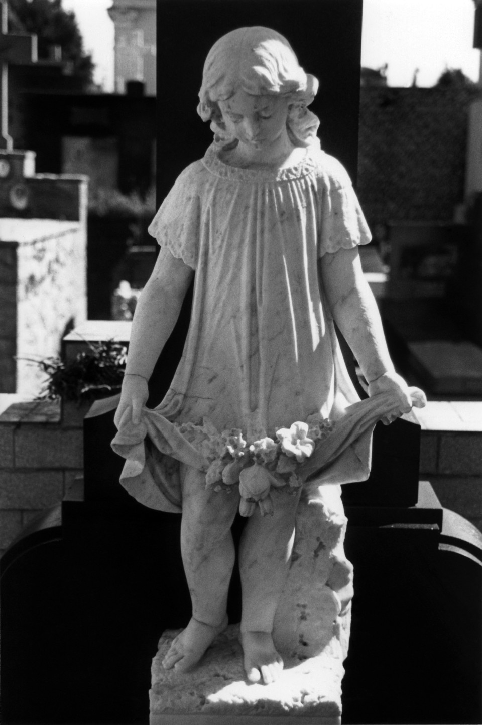 A escultura que eternizou o momento vivido por Lucy. | Clarissa Grassi