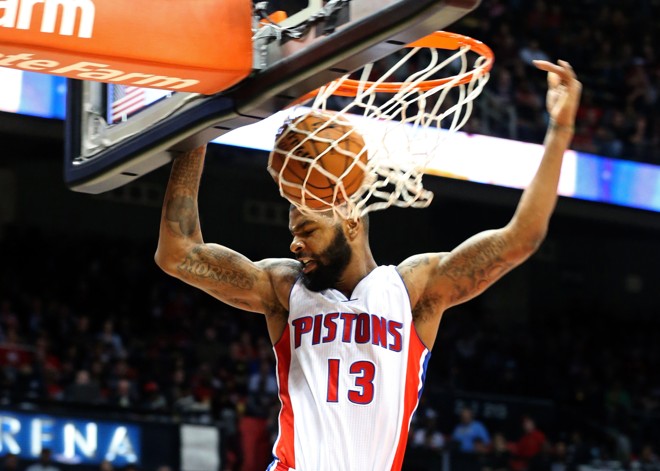 ATLANTA HAWKS 94 X 106 DETROIT PISTONS – No primeiro jogo da NBA, nesta teça-feira, o Detroit venceu fora de casa. Marcus Morris anotou 18 pontos e e pegou 10 rebotes para os visitantes. Atuação que só foi ofuscada pela do pivô Andre Drummond, que somou 18 pontos e ainda conseguiu 19 rebotes. O principal cestinha foi Kentavious Caldwell-Pope, com 21 pontos. | Jason Getz/USA Today Sports
