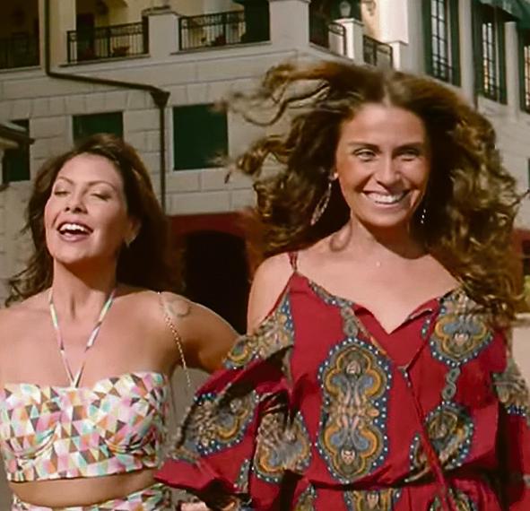 Fabiula (esq.) e Giovanna são parceiras no mar. | Divulgação