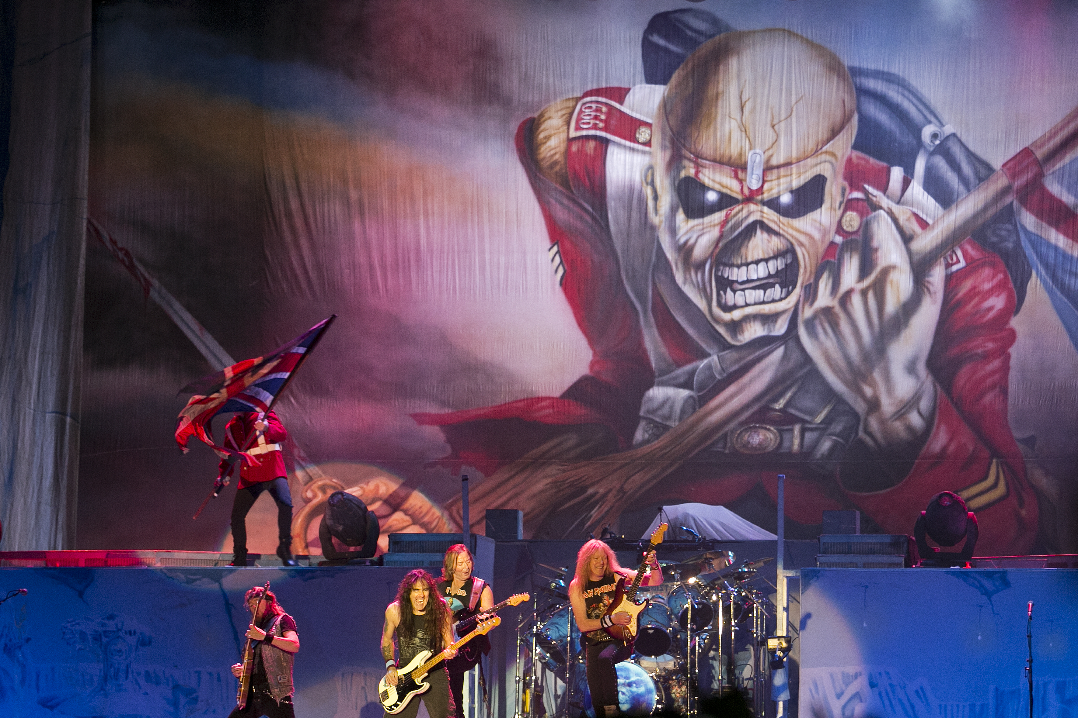 Iron Maiden no show que fizeram em Curitiba em 2013 | Marcelo Andrade/Gazeta do Povo