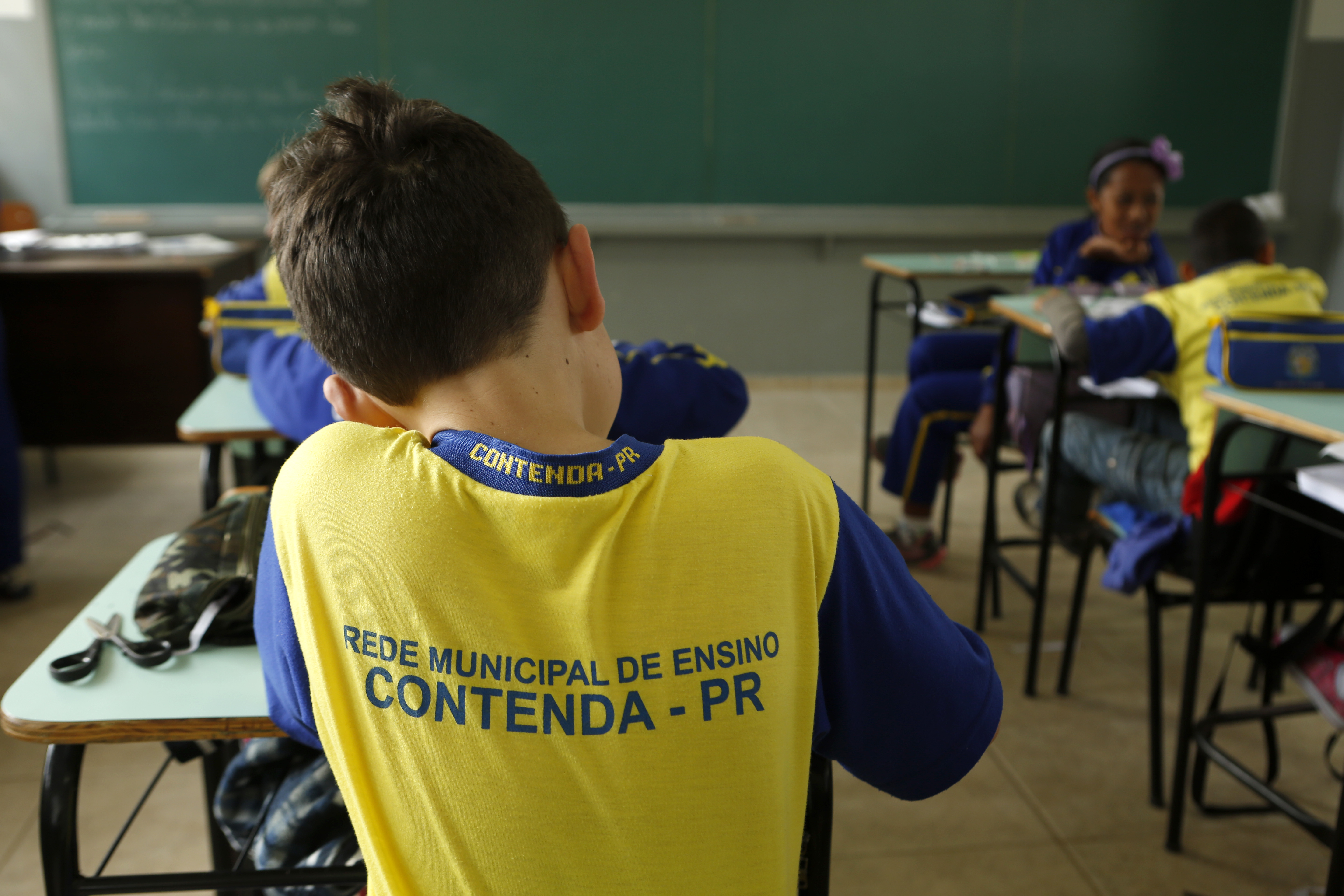 Algumas escolas de Contenda, na Região Metropolitana de Curitiba, não tem acesso à internet. | Marcelo Andrade/Gazeta do Povo