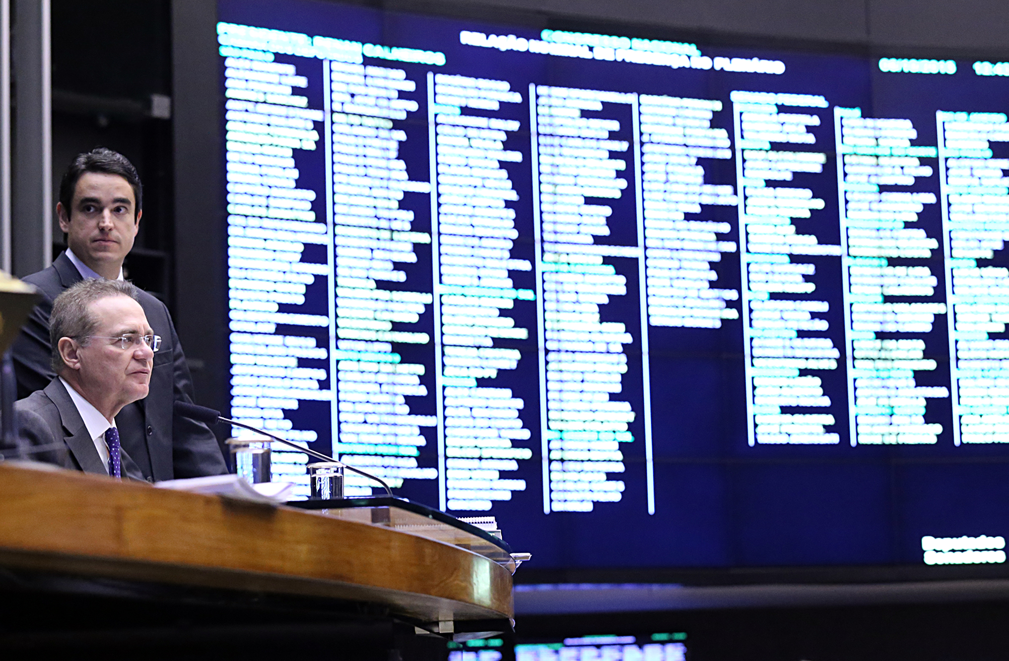 Renan Calheiros comandou a sessão do Congresso que acabou derrubada por falta de quórum. | Antonio Augusto / Câmara dos Deputados