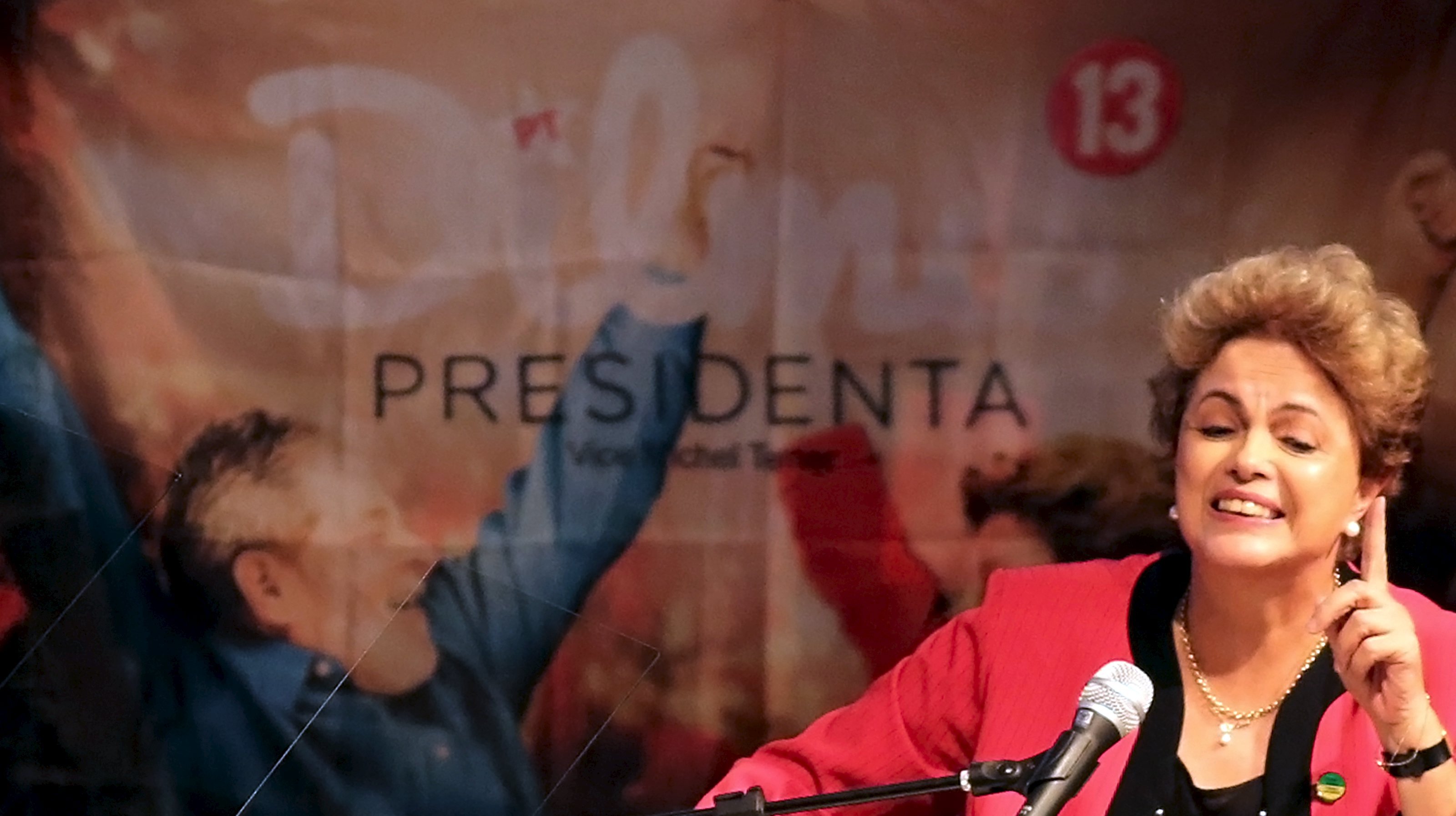 Dilma discursou durante a abertura do Congresso da CUT: plateia gostou das palavras da presidente. | Nacho Doce/Reuters