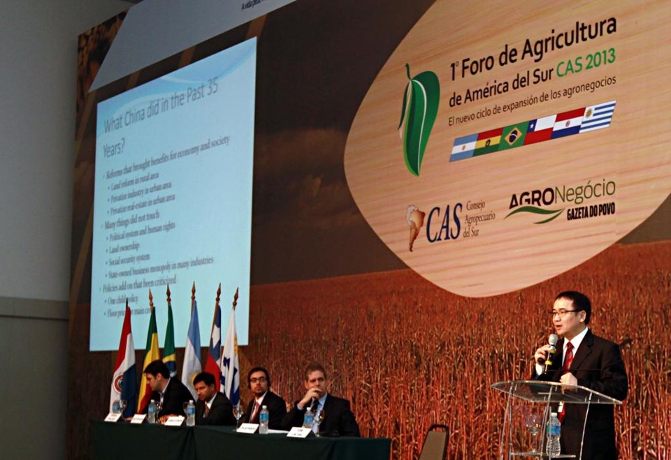 3° Fórum de Agricultura da América do Sul  terá o tema “Sociedade Urbana, Economia Rural”. | CHRISTIAN RIZZI/CHRISTIAN RIZZI
