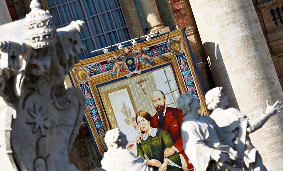 Casal francês, pais de Santa Teresinha, é canonizado pelo papa Francisco. | Alessandro Bianchi/Reuters