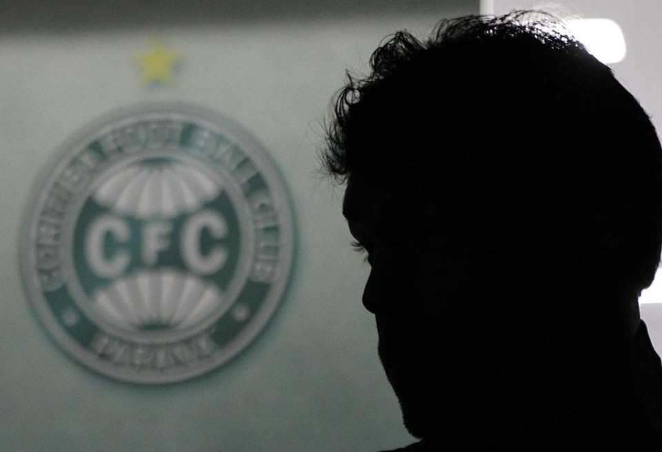 Kleber durante coletiva no CT da Graciosa. | Jonathan Campos/Gazeta do Povo