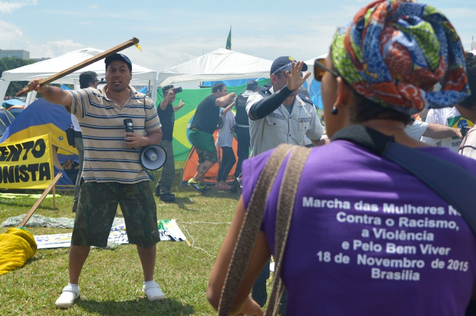 Houve confronto com integrantes da Marcha das Mulheres Negras. | /