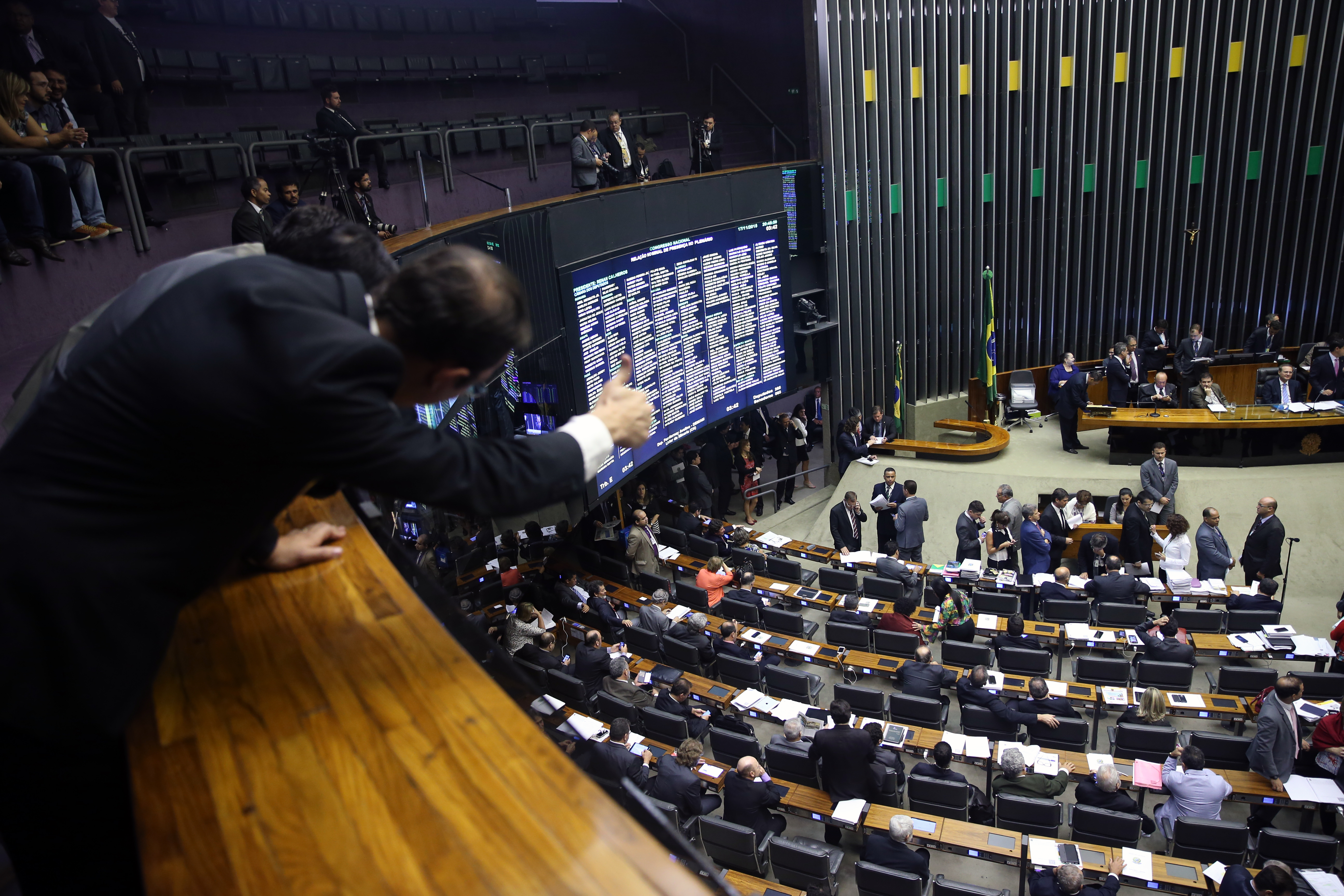 Sessão do Congresso que manteve o veto ao aumento do judiciário. | Ananda Borges/Câmara dos Deputados