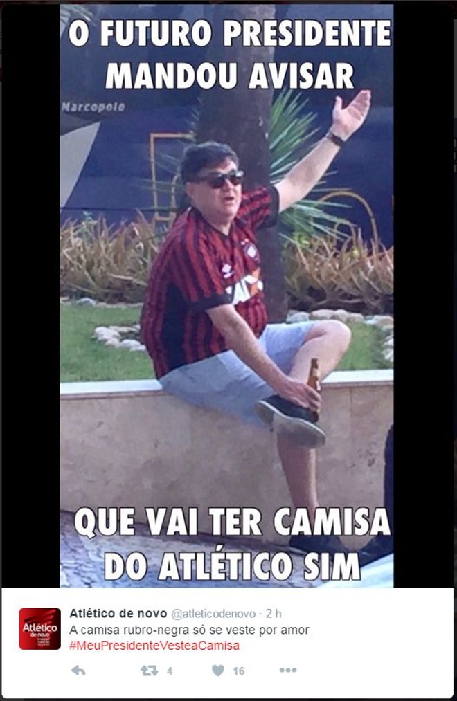 Contra-ataque da chapa Atlético de Novo |