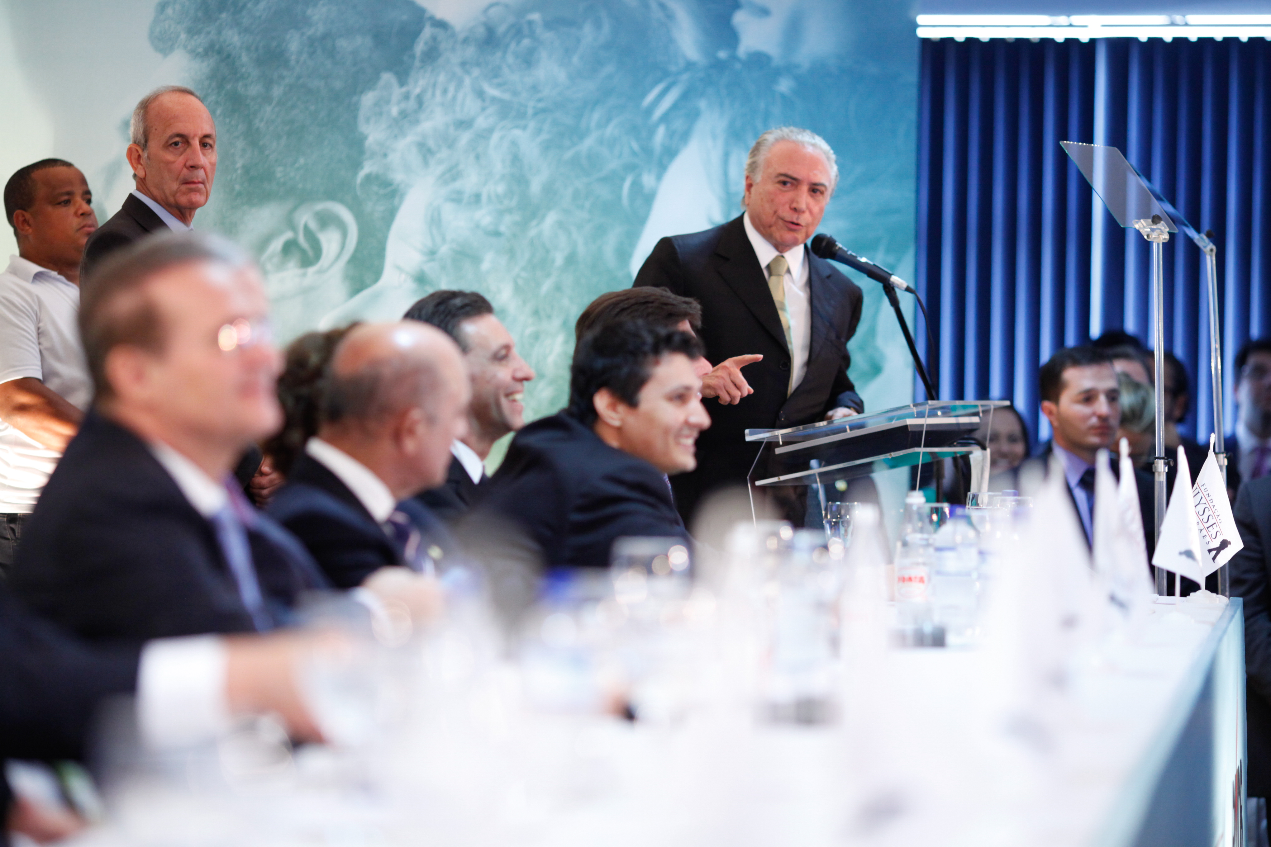 Michel Temer foi a principal estrela no encontro do PMDB em Brasília: ganhando espaço. | Wendel Lopes /PMDB