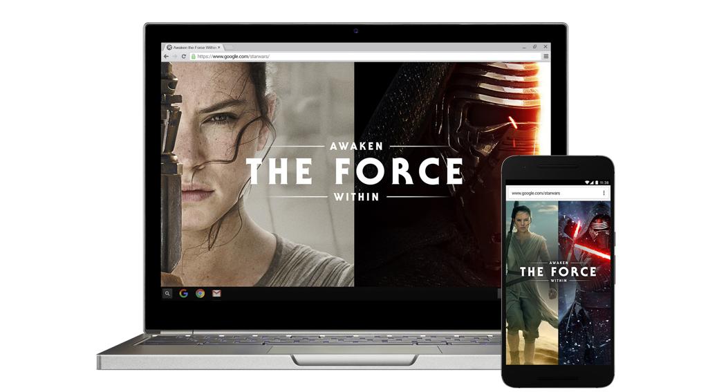 Aplicativo do Google permite aos usuários escolher um lado da Força | Divulgação/