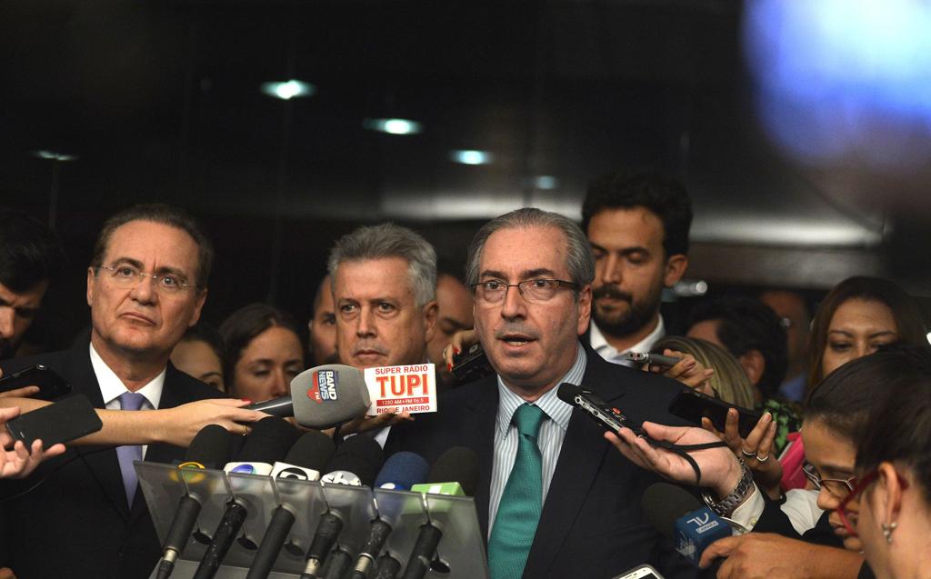 Gilmar Mendes evitou falar sobre a possibilidade de um afastamento de Cunha da presidência por meio jurídico e deu a entender que o melhor seria um encaminhamento político. | Foto: José Cruz/ Agência Brasil/Fotos Públicas