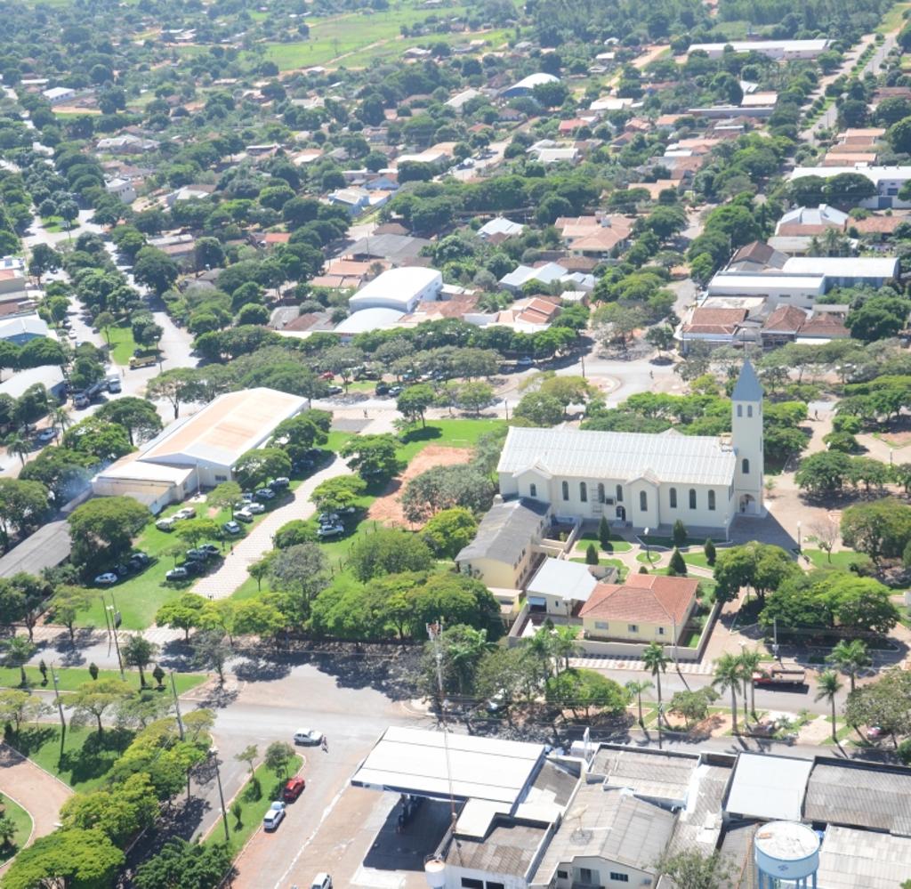 Vista geral do município de Tapira, no Noroeste do Paraná. | Site da Prefeitura de Tapira