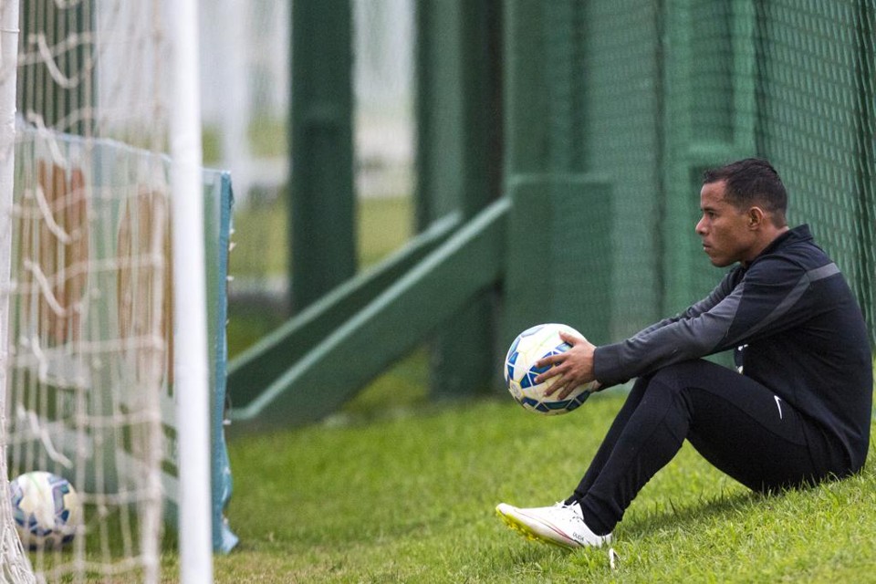 Na volta ao Coritiba, onde brilhou entre 2009 e 2011, Marcos Aurélio acabou não convencendo e perdeu espaço no elenco. | Brunno Covello/Gazeta do Povo