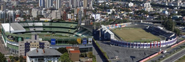 Couto Pereira e Vila Capanema: arena conjunta para os dois clubes causa polêmica. | /