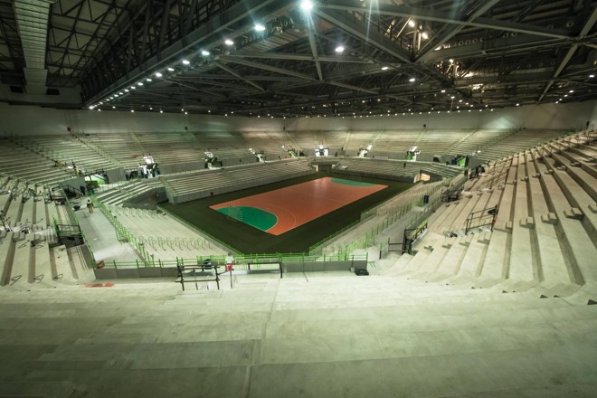 100% CONCLUÍDA- Arena Futuro vai receber jogos de handebol e após os Jogos tera a estrutura reutilizada na construção de quatro escolas. | Renato Sette/Prefeitura do Rio
