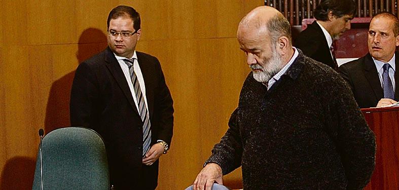 João Vaccari Neto (à dir.) está preso em Curitiba desde março. | Aniele Nascimento/Gazeta do Povo