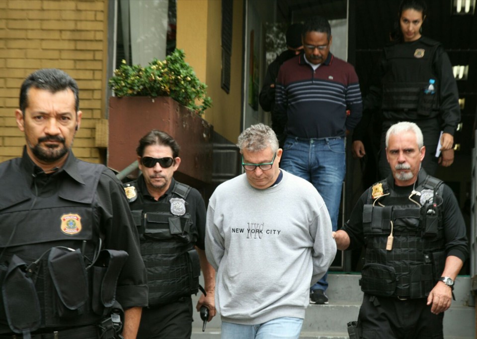 Nelson Martins Ribeiro, operador no esquema da Petrobras preso na segunda (16): exame no IML. | Aniele Nascimento/Gazeta do Povo