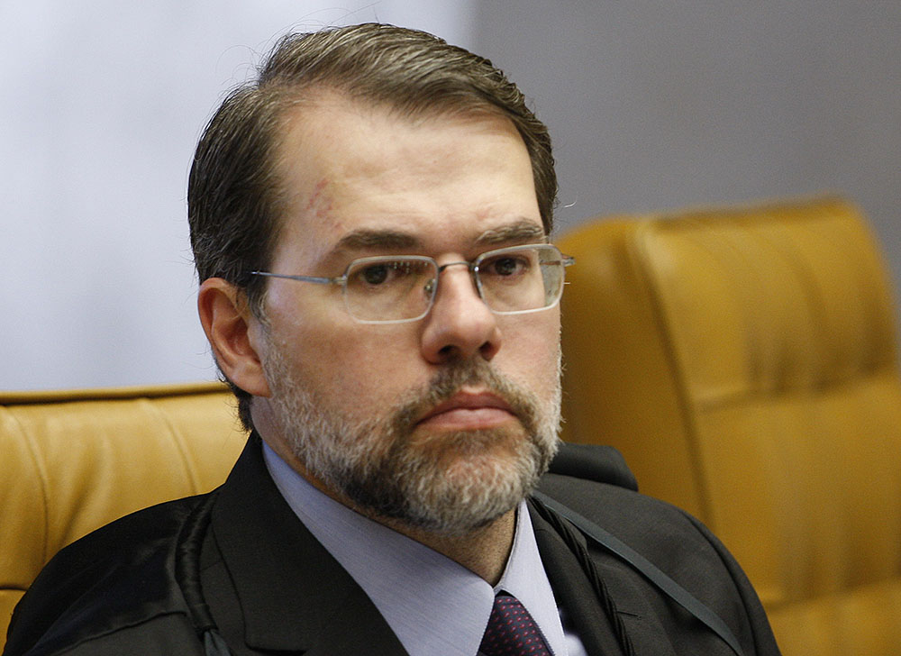 Visivelmente nervoso, ele contestou a afirmação feita por Delcídio ao filho de Cerveró de que havia conversado com Toffoli sobre o recurso do ex-diretor da Petrobras. | Nelson Jr._ASICS_STF/Nelson Jr._ASICS_STF