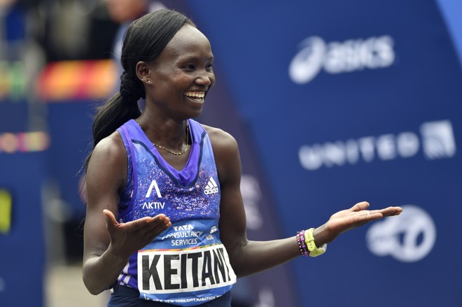 Queniana Mary Keita, vencedora da Maratona de Nova York de 2015. | Derik Hamilton/USA Today Sports