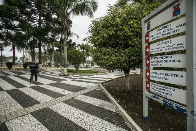 Área de circulação da sede social da Vila Guaíra: 35 mil metros quadrados. | Marcelo Andrade/Gazeta do Povo