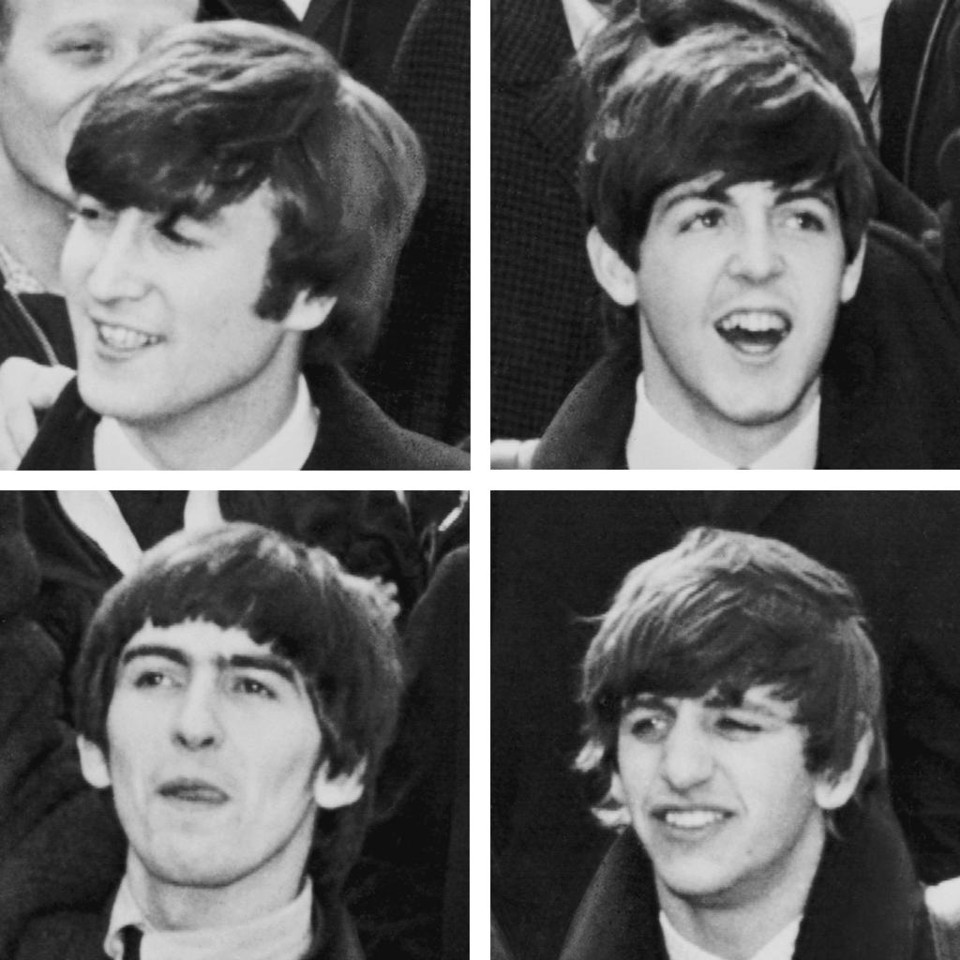 O quarteto de Liverpool, em sua formação definitiva, no auge da Beatlemania, em 1964, | /United Press International (UPI Telephoto)