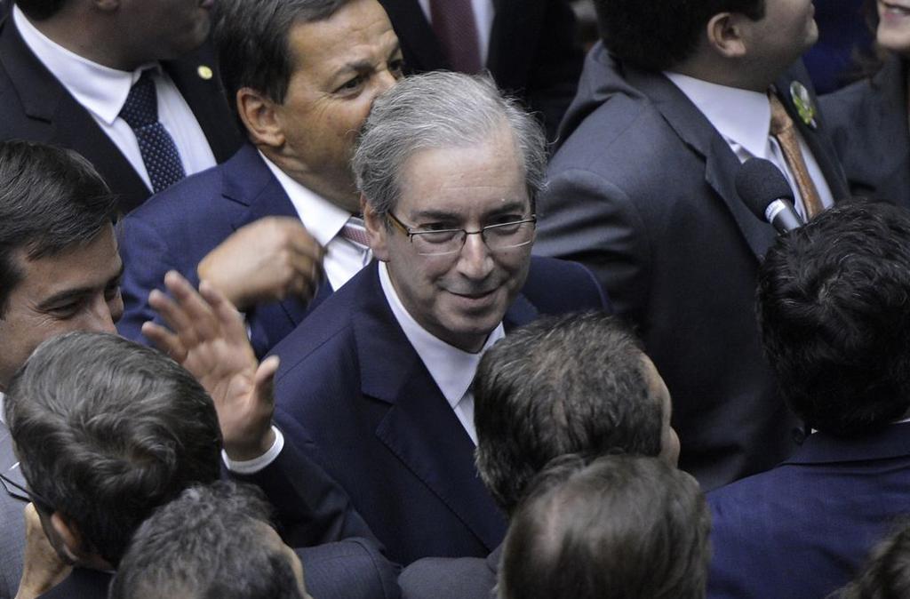 Cunha é acusado de receber propinas no exterior ligadas a contratos da Petrobras sob apuração na Operação Lava Jato, que investiga o esquema de corrupção na estatal de petróleo. | Wilson Dias/Agência Brasil
