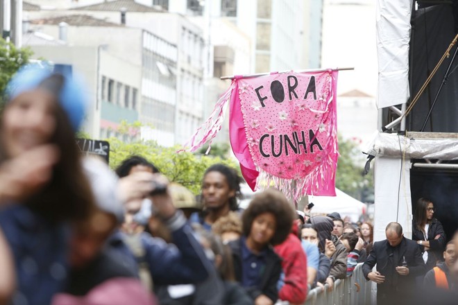 Show teve protesto contra Eduardo Cunha. | 