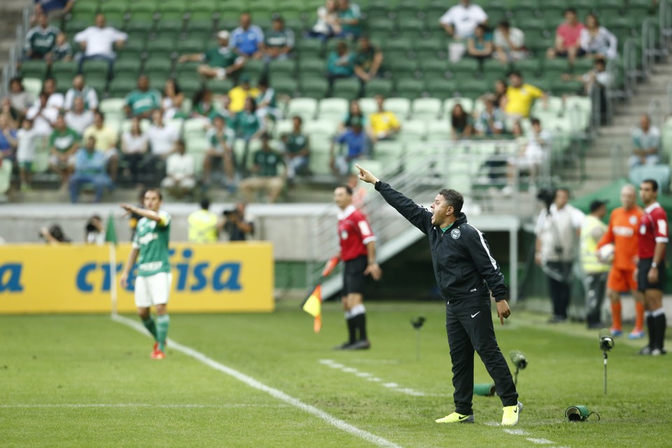 Pachequinho em ação contra o Palmeiras: quatro jogos, três vitórias. | Hugo Harada/Gazeta do Povo