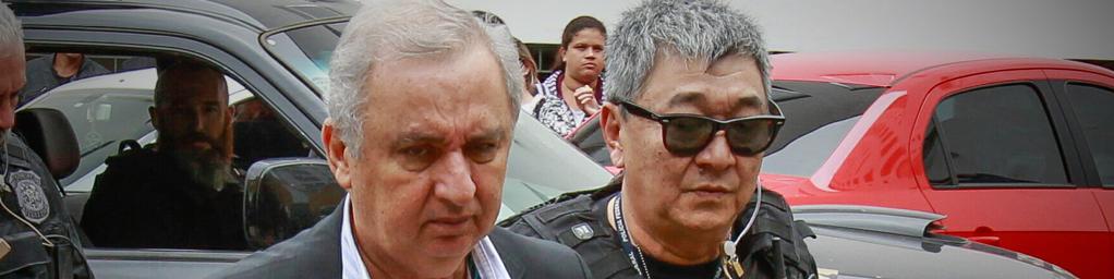 Newton Ishii ao lado de José Carlos Bumlai: visto com desconfiança por agentes da PF. | Daniel Castellano
/Gazeta do Povo