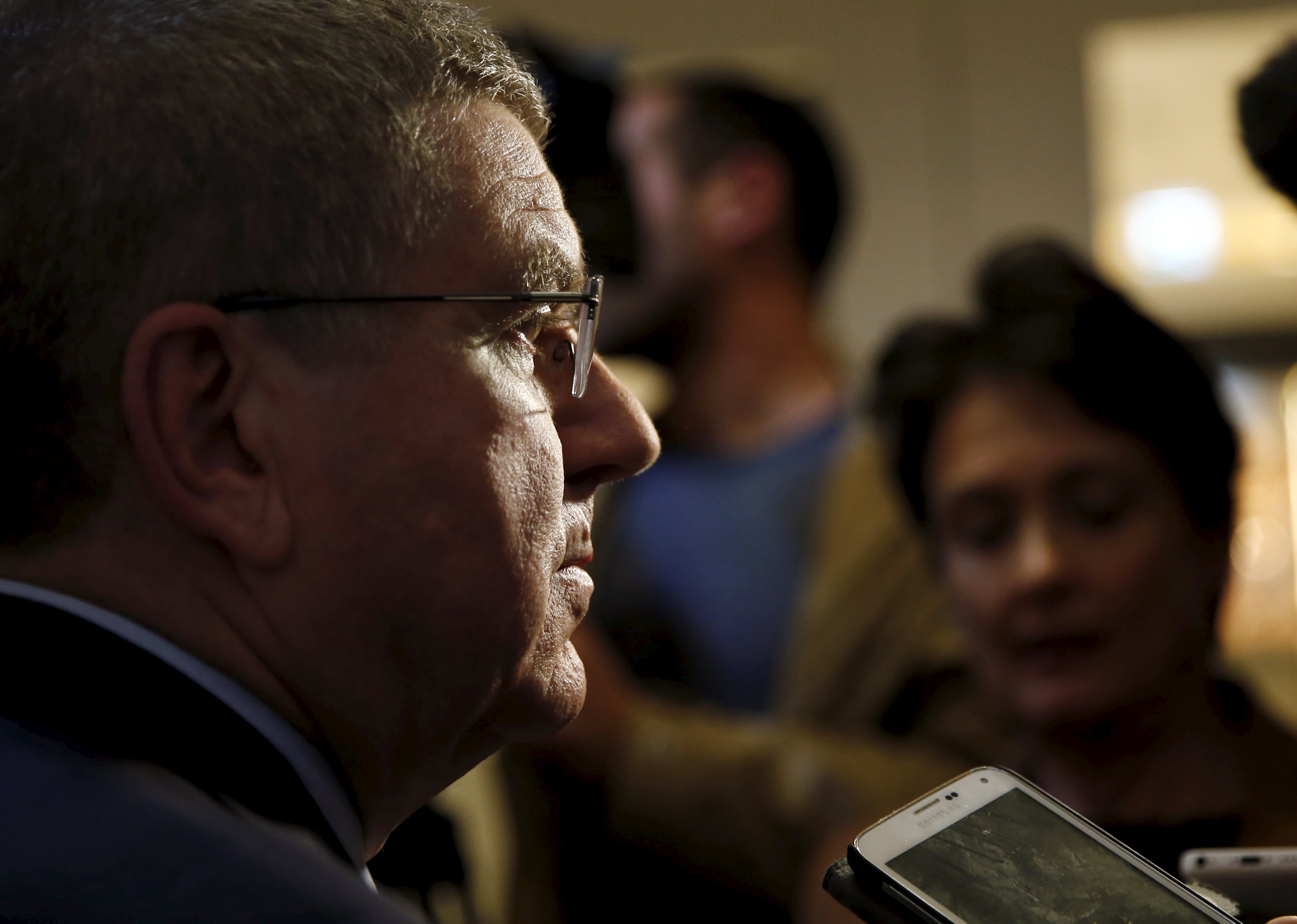 Thomas Bach, presidente do COI, evitou polêmicas. | Denis Balibouse/Reuters