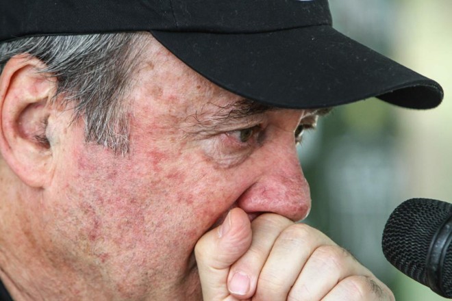 Levir Culpi se emocionou na despedida de sua quarta passagem pelo Galo. | Bruno Cantini/Atlético MG