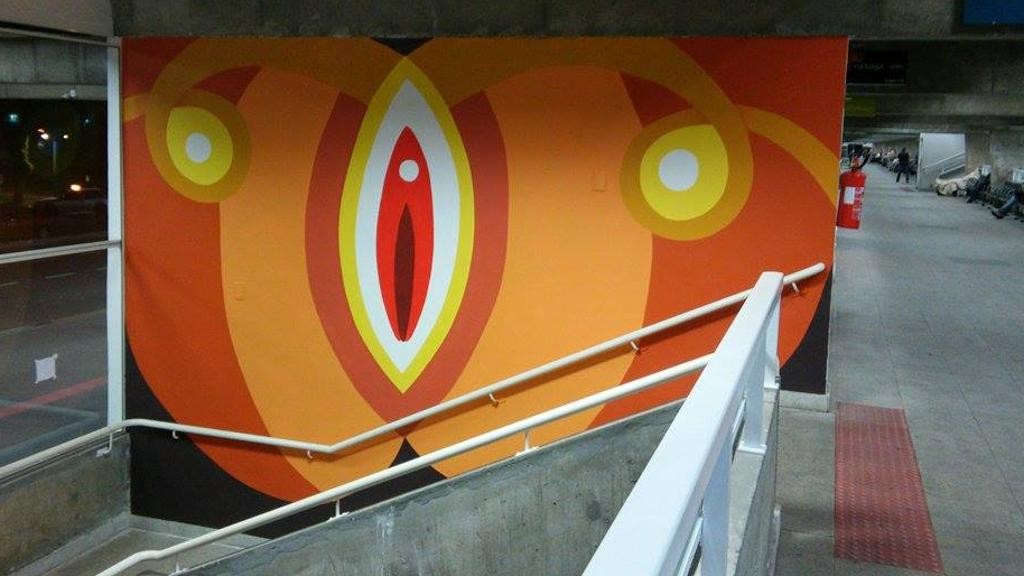 Pintura original se inspirou em partes da anatomia feminina.