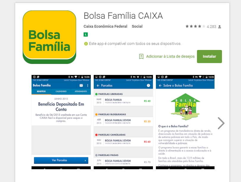Sistema Android tem a maioria esmagadora dos downloads do aplicativo | Reprodução/Google Play