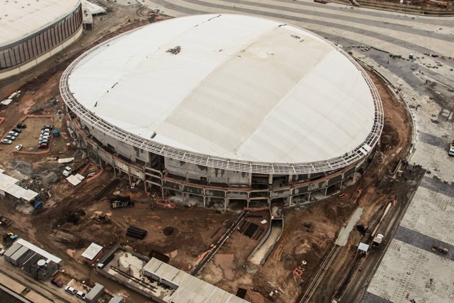 73% CONCLUÍDO - velódromo vai receber as provas de ciclismo de pista e é uma das mais atrasadas. | Renato Sette/Prefeitura do Rio