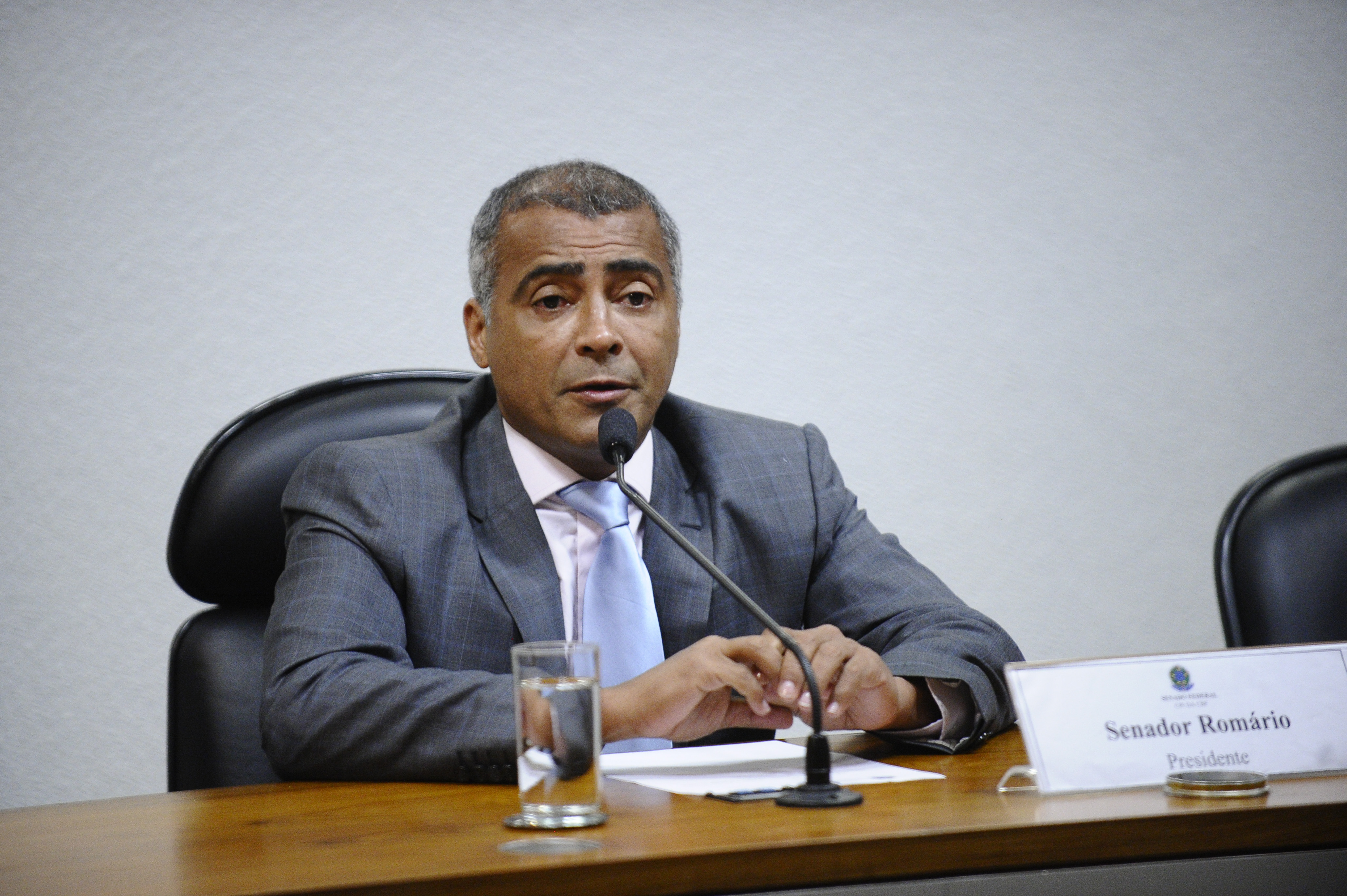 Senador Romário: supostas contas na Suíça sendo investigadas. | Edilson Rodrigues/Agência Senado