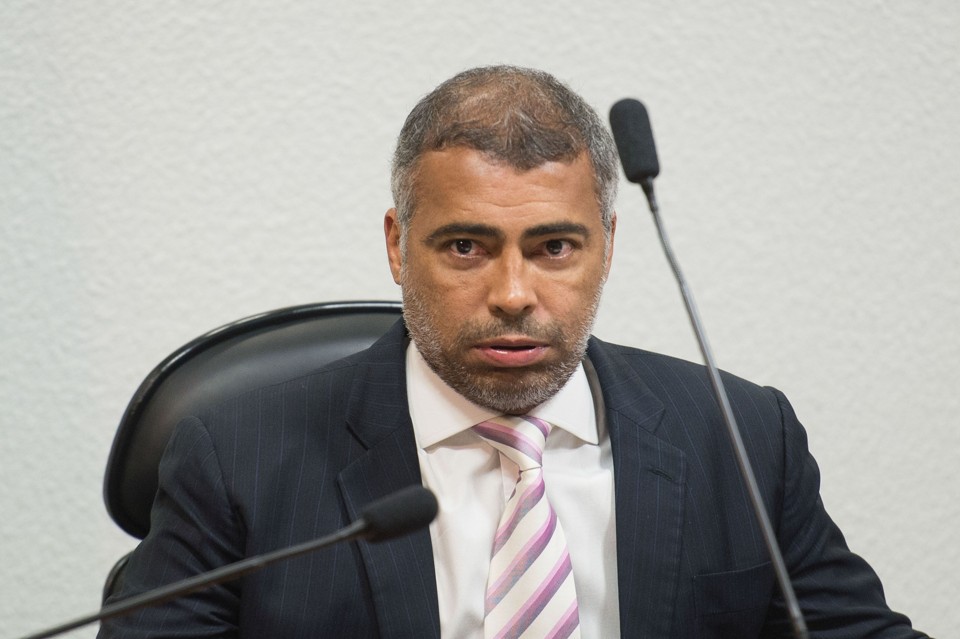 Romário entrou na mira da investigação por causa de contas na Suíça. | Marcelo Camargo/Agência Brasil