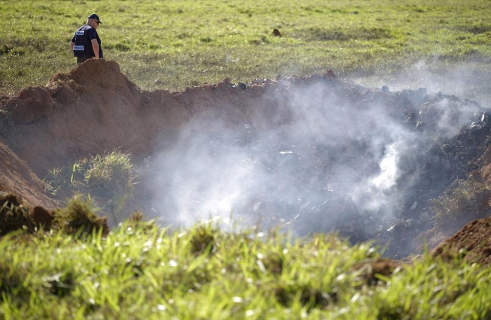 A queda ocorreu em uma fazenda situada próxima à divisa dos municípios de Catalão, em Goiás, e Guarda-Mor, em Minas Gerais | Ueslei  Marcelino/REUTERS