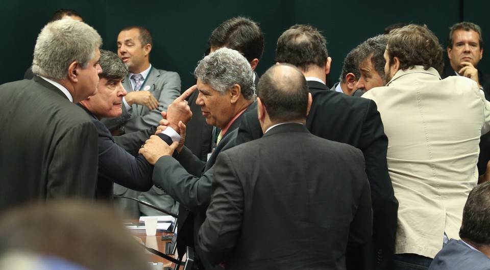 Confusão generalizada na sessão do Conselho de Ética. | LULA MARQUES/