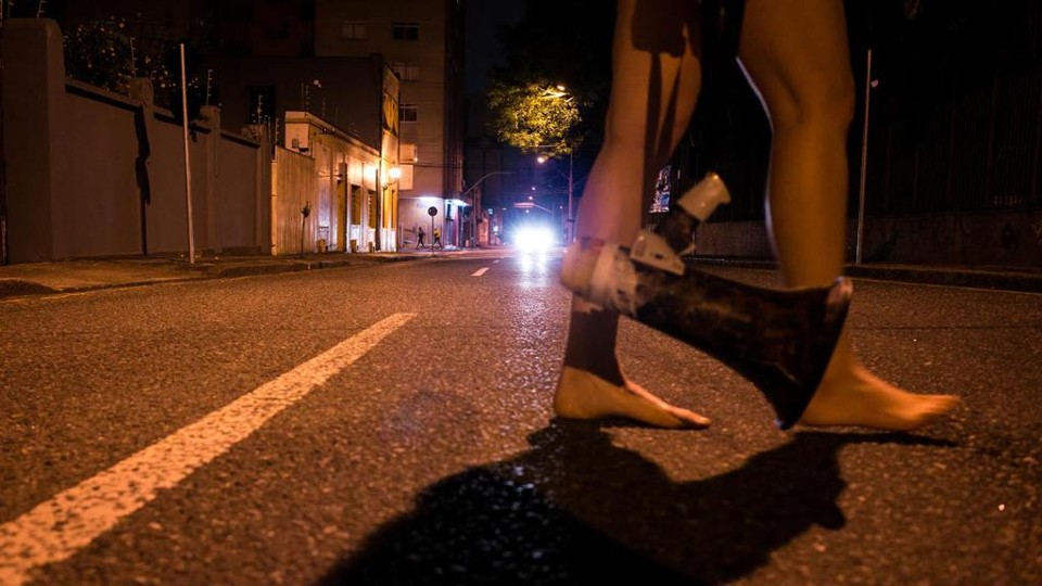 Cena de ensaio da peça. | Divulgação