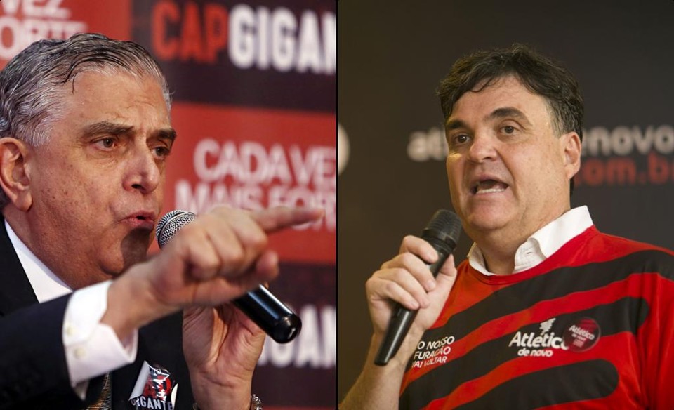 Mario Celso Petraglia e Henrique Gaede: disputa pelo poder no Atlético. | Albari Rosa/Gazeta do Povo