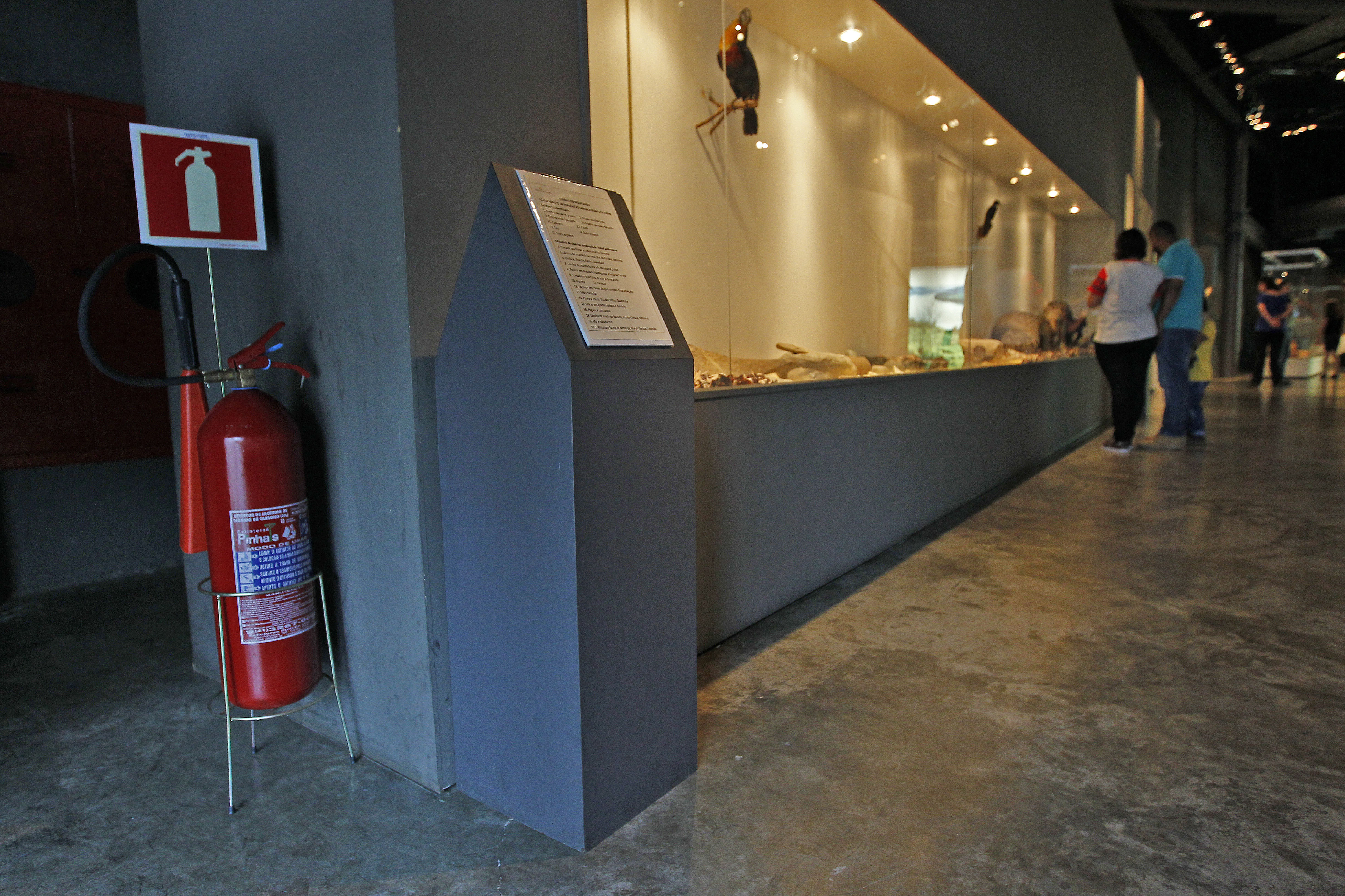 Equipamento contra incêndios no Museu Paranaense, em Curitiba. | Jonathan campos/Gazeta do Povo