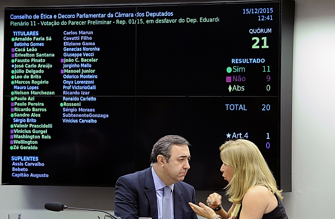 Placar apertador decidiu a abertura do processo contra Eduardo Cunha. Paranaenses se dividiram. | ILuis Macedo / Câmara dos Deputados