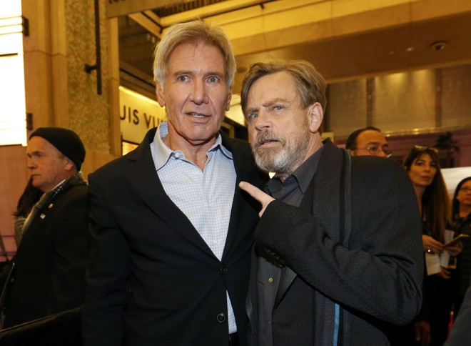 Harrison Ford e Mark Hamill. | MARIO ANZUONI/REUTERS