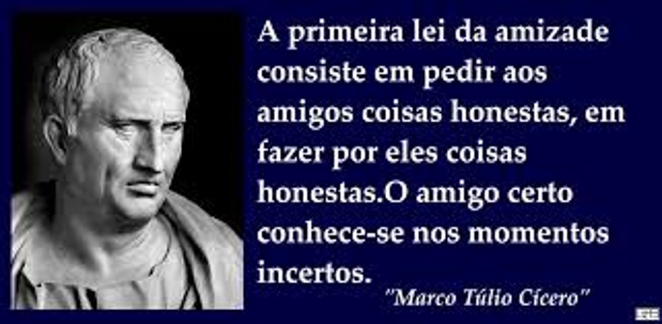 Marco Túlio Cícero e o discurso famoso. | /
