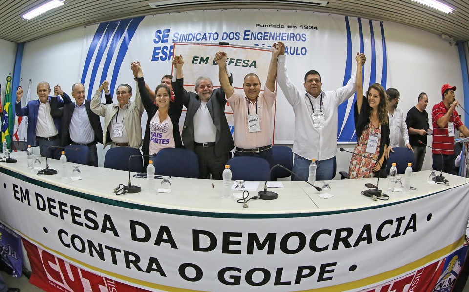 O ex-presidente Lula no evento da CUT: entrando no “jogo” do impeachment. | Foto: Ricardo Stuckert/ Instituto Lula