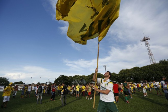 Houve espaço também para a festa dos campeões. | 