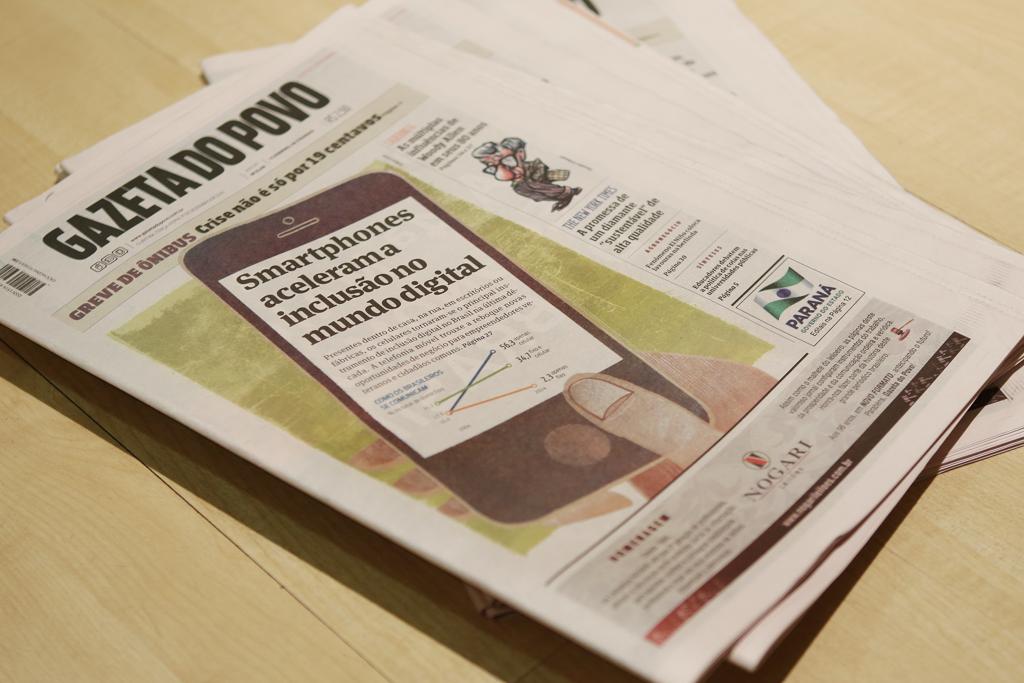 Capa da Gazeta do Povo desta terça-feira (1º): edição histórica. | Alexandre Mazzo/Gazeta do Povo