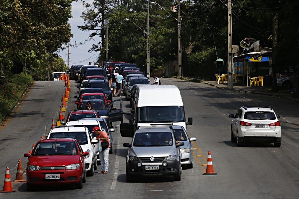 Fila no ferryboat: espera de até 40 minutos. | /