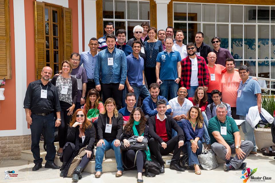 O grupo que participou da Master Class com Aguinaldo Silva. | Fco.Patricio/Arquivo pessoal